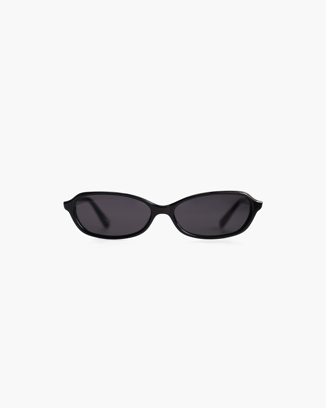 Black sunglasses on a white background