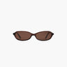 Brown sunglasses on a white background