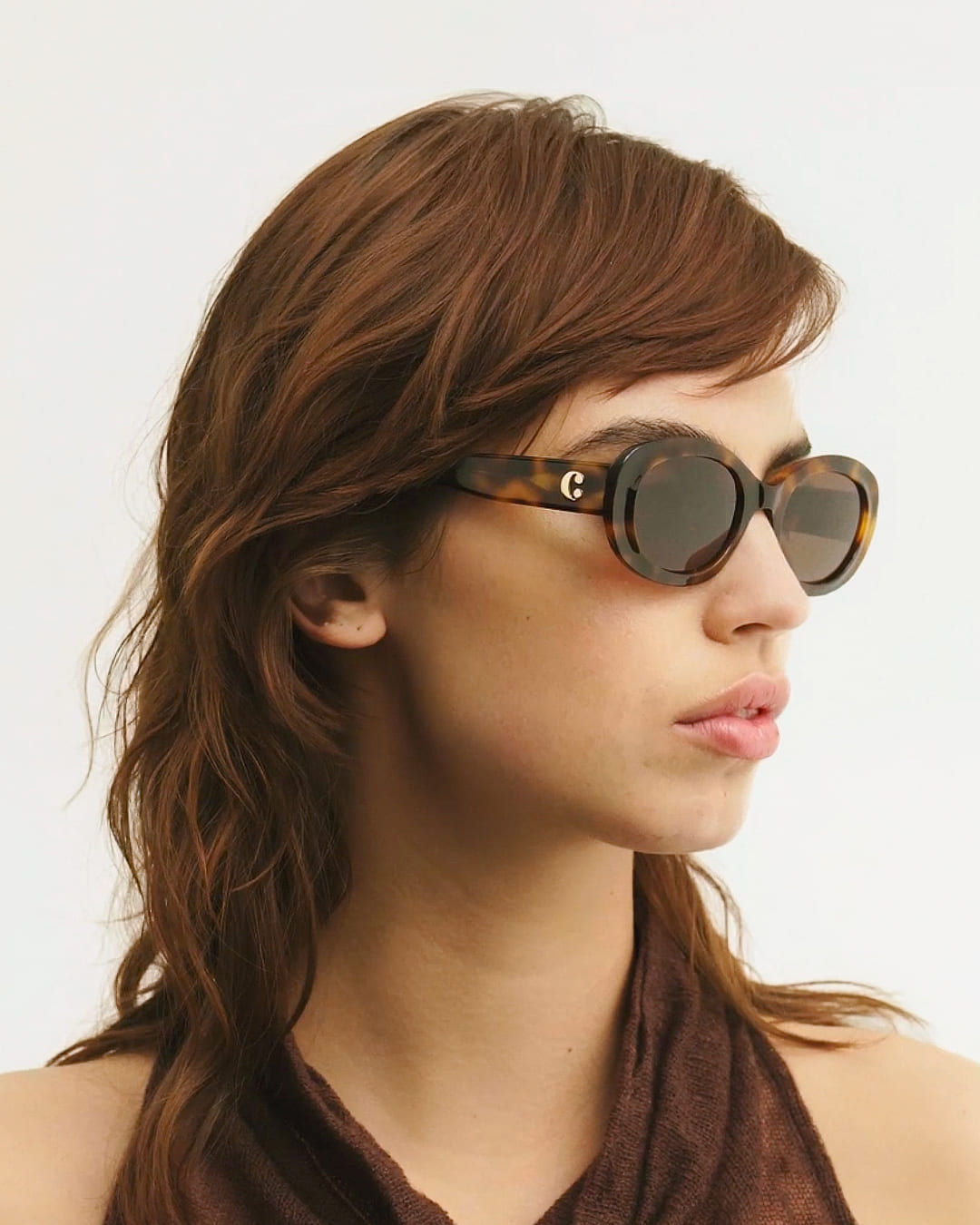 Carpi Tortoise Brown - Classic Oval Sunglasses by Corlin