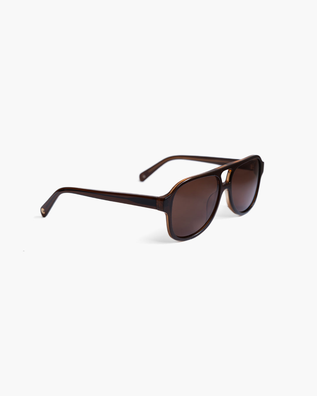 Gelo Brown Brown - Modern Aviator Sunglasses by Corlin – corlineyewear