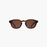 Brown sunglasses on a white background