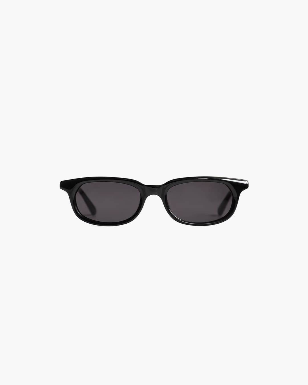 Black sunglasses on a white background