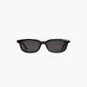 Black sunglasses on a white background