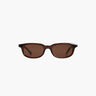 Brown sunglasses on a white background