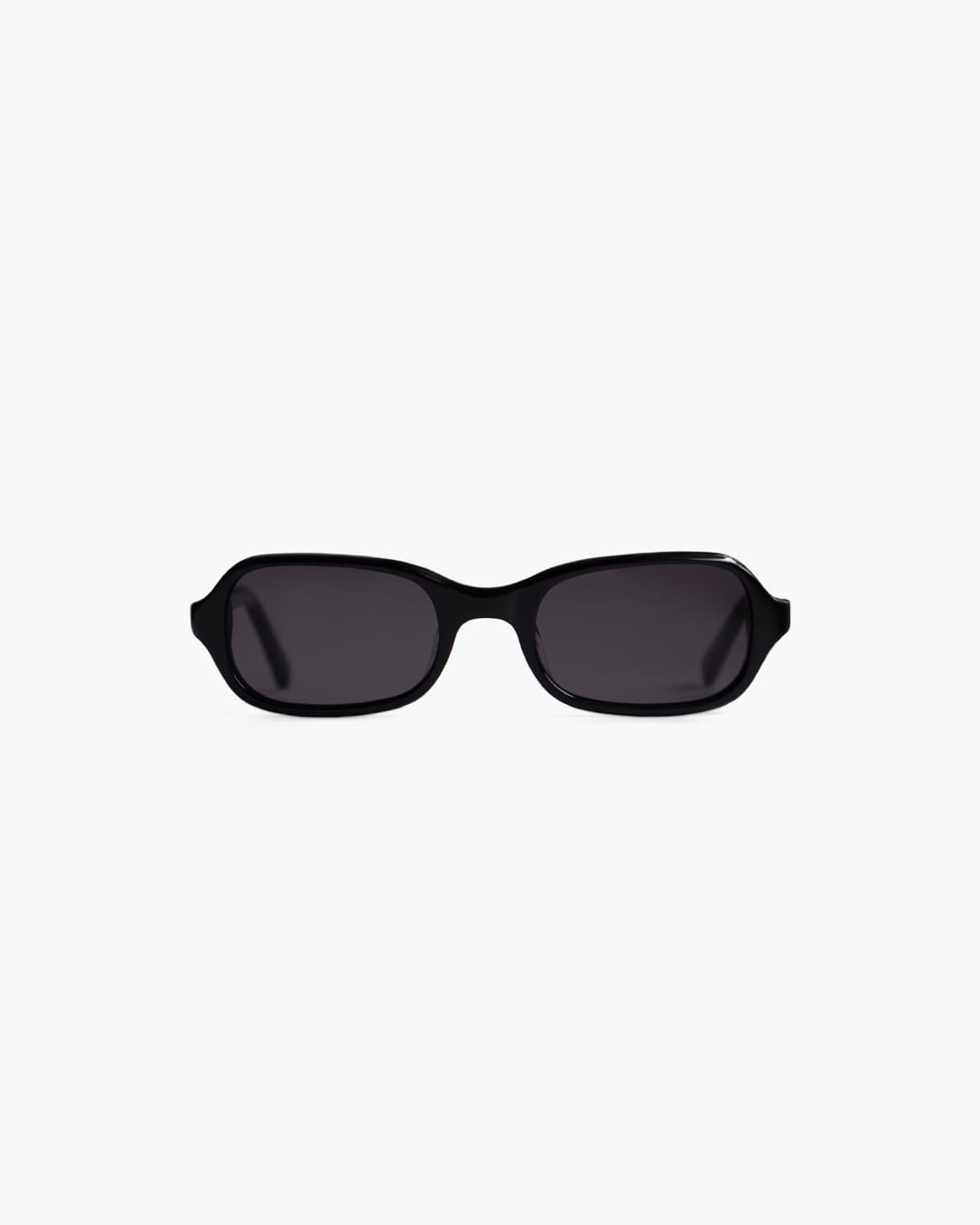 Black sunglasses on a white background