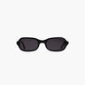 Black sunglasses on a white background