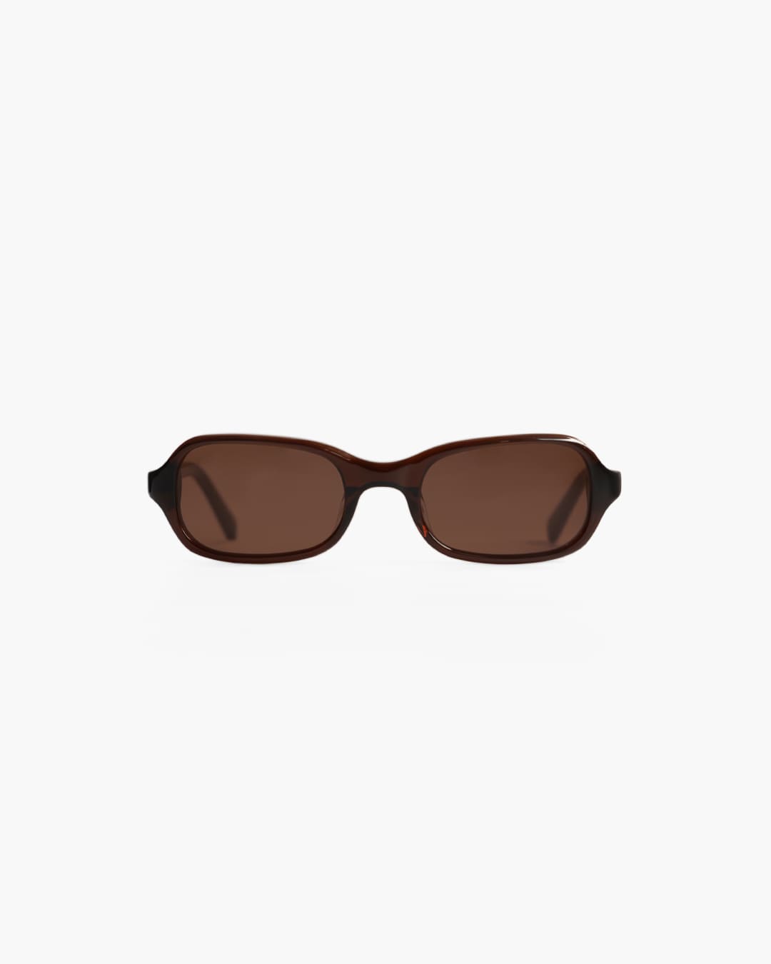 Brown sunglasses on a white background