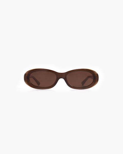Koali 699K Brown Oval Sunglasses Frames Only NEW KOALI 6967K SUNGLASSES OVAL PLASTIC BROWN MP011 FULL-RIM  main image 3