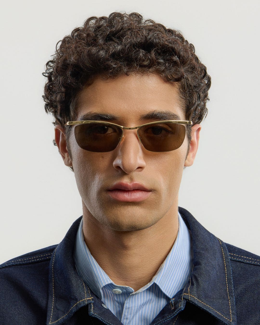 ♂♀新品・サングラス【Corlin　コーリン】ゴールド　ブラウン Luc Gold Brown – corlineyewear