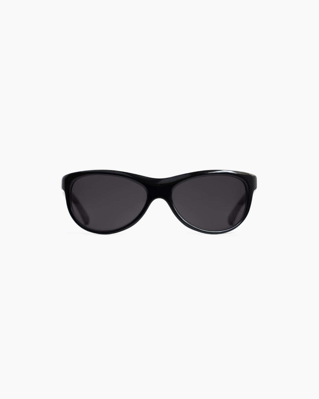 Corlin Eyewear Lynne sunglasses in black — minimalist wraparound acetate frames