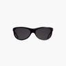 Corlin Eyewear Lynne sunglasses in black — minimalist wraparound acetate frames