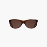 Corlin Eyewear Lynne Brown Brown sunglasses — minimalist wraparound acetate frames