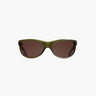 Corlin Eyewear Lynne Olive Brown sunglasses — minimalist wraparound acetate frames