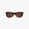 Corlin Eyewear Lynne Tortoise Brown sunglasses — minimalist wraparound acetate frames
