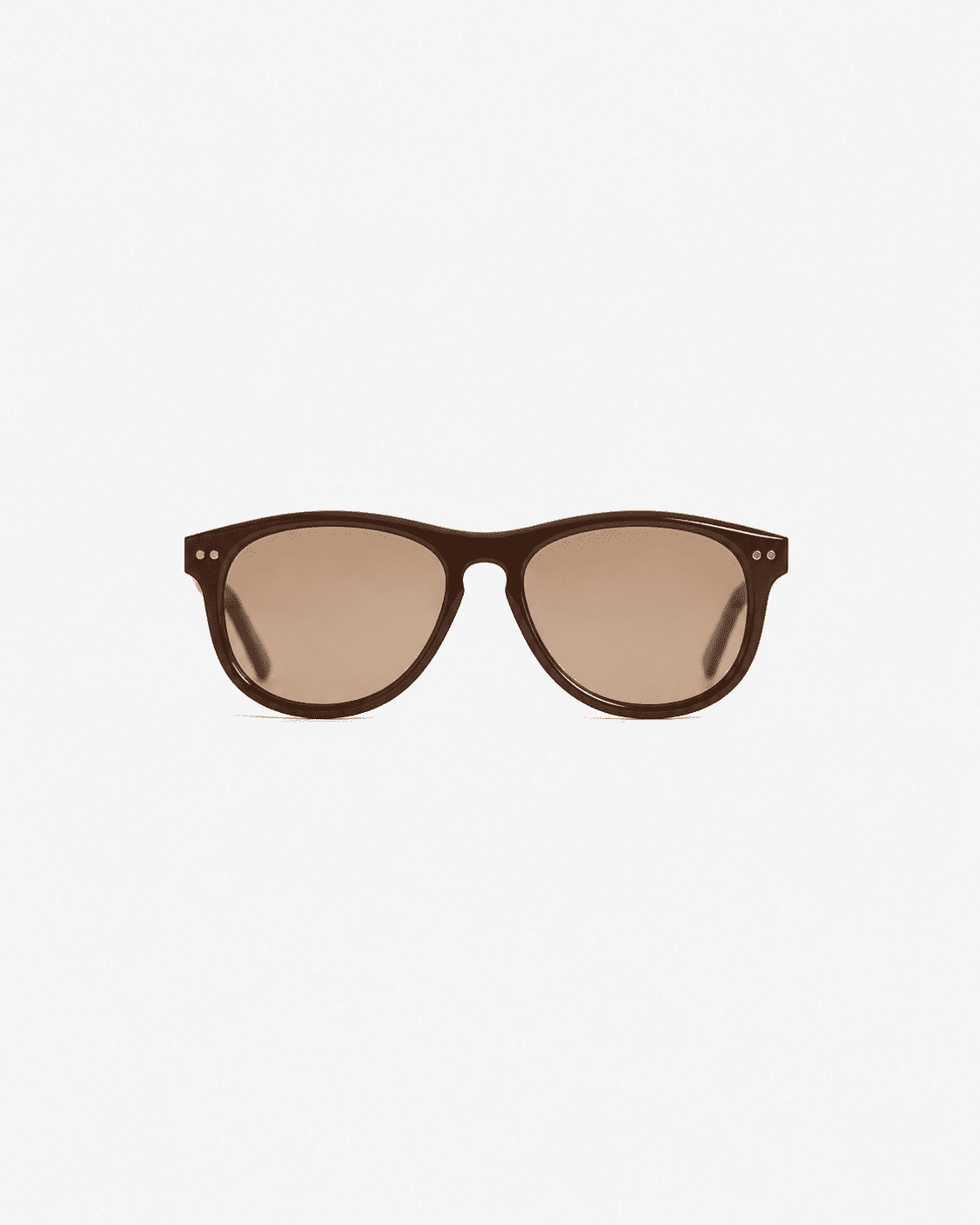 Corlin Eyewear Sonney Brown Cinnamon sunglasses — classic rounded acetate frames