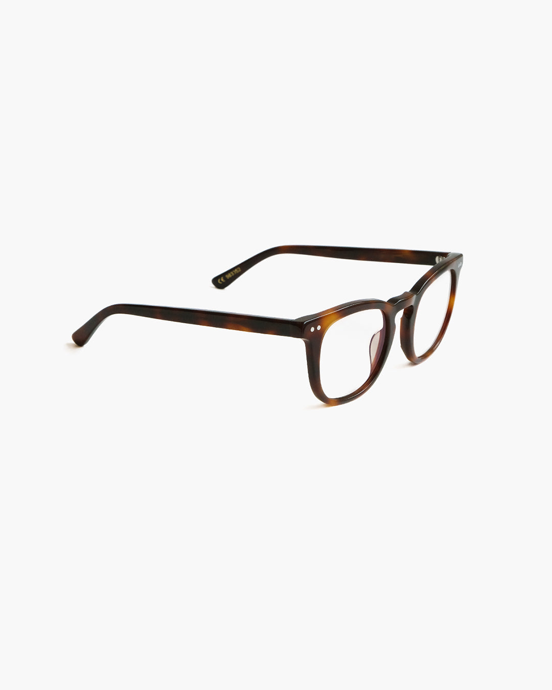 Corlin Eyewear Will Tortoise Optic optical frames – side profile, tortoiseshell acetate eyeglasses with a tall front